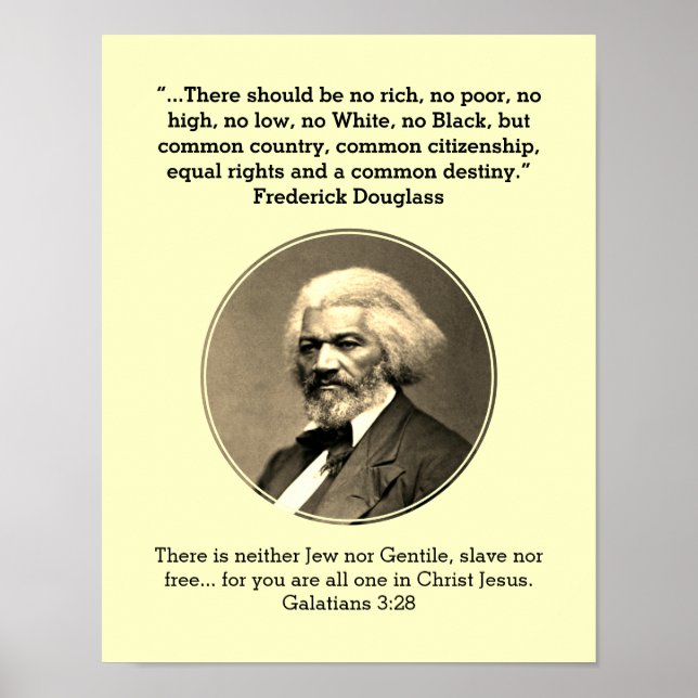 Poster FREDERICK DOUGLASS | Sem Rich sem CREAM Personaliz (Frente)