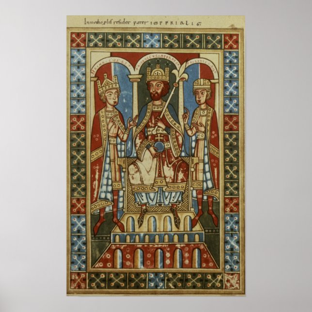 Póster Frederick I com seus dois filhos (Frente)