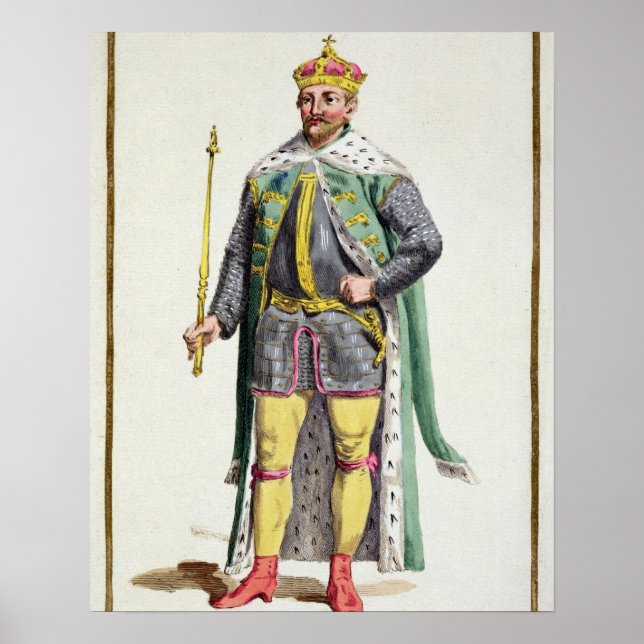 Póster Frederick II (1534-88) Rei da Dinamarca de "Receu (Frente)