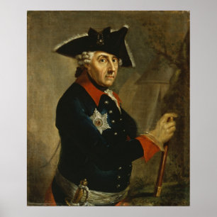 Póster Frederick II o excelente de Prússia, 1764