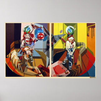 Póster Frederik Bellanger femme&homme jambes croisés