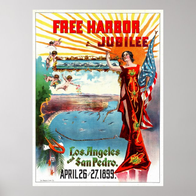Póster Free Harbor Jubilee 1899 (Frente)