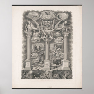 Poster Free Masons Rock of Odfellowship