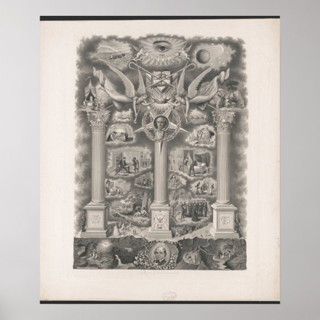 Poster Free Masons Rock of Odfellowship (Frente)