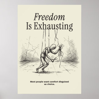 Poster Freedom Is Exhausting