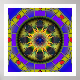 Póster Freedom Mandala
