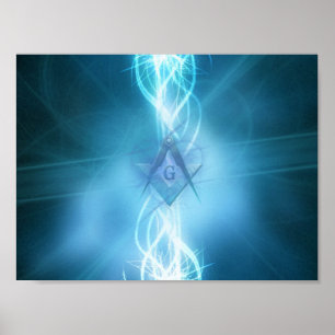 Póster Freemason elétrico