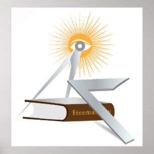Poster Freemasonry symbols