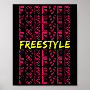 Poster Freestyle Forever 80s - Versão do partido Retro Co