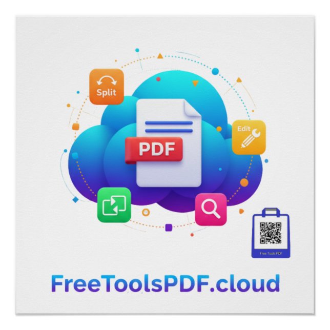 Póster FreeToolsPDF – Fun Digital Power on Your Shirt! (Frente)