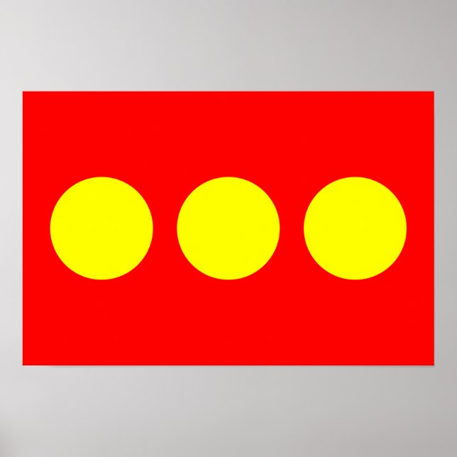 Póster Freetown Christiania Flag (Frente)