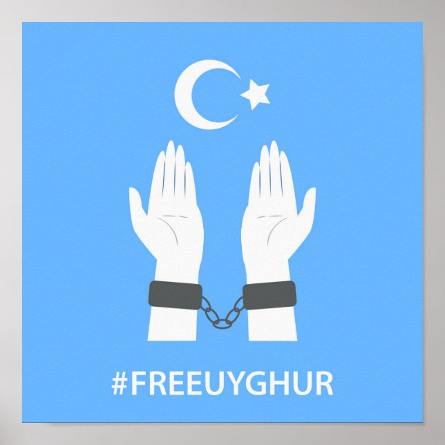 POSTER #FREEUYGHUR (Frente)