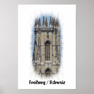 Póster Freiburg, Fribourg poster/