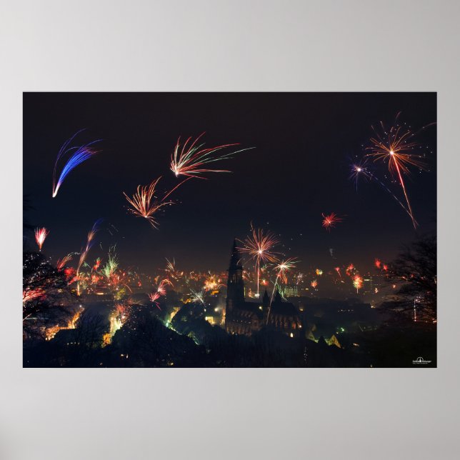 Póster Freiburg véspera de ano novo 2011/2012 (Frente)