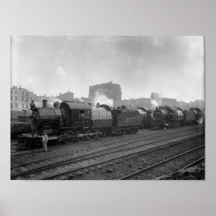 Poster Freight Trains Scranton Pa. Pôster