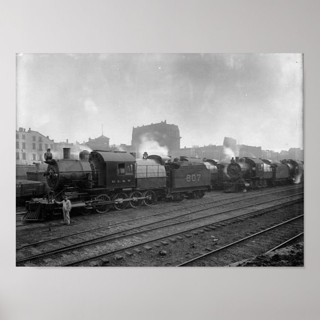 Poster Freight Trains Scranton Pa. Pôster (Frente)