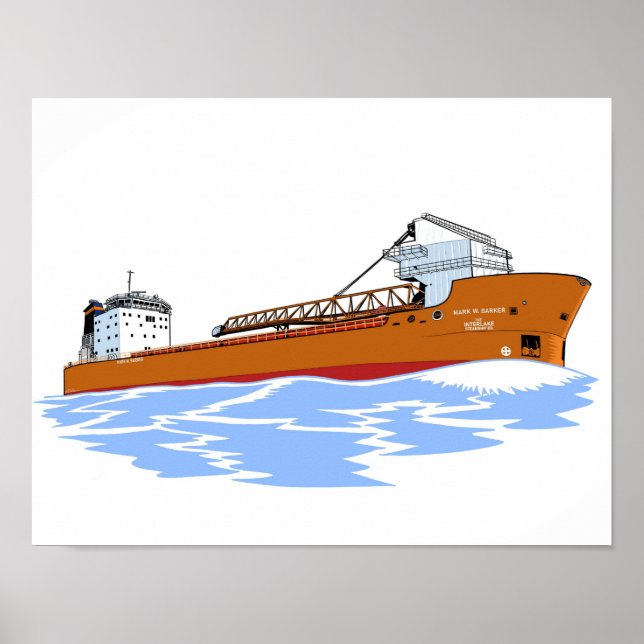 Poster Freighter Mark W. Barker (Frente)