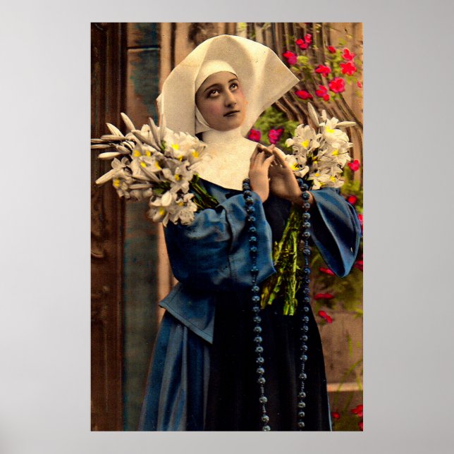 Poster freira azul cerca de 1910 (Frente)