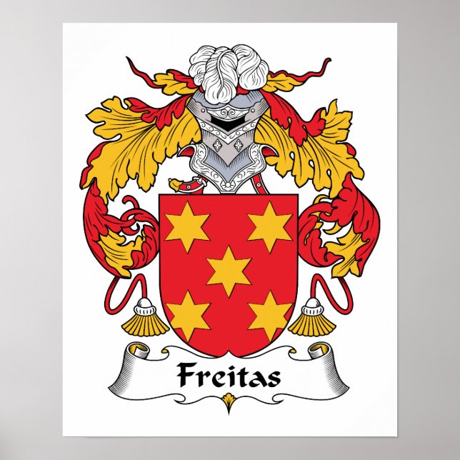 Póster Freitas Family Crest (Frente)