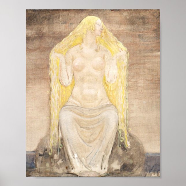 Poster Freja 1905 Por John Bauer (Frente)