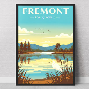 Poster Fremont Califórnia Antiga