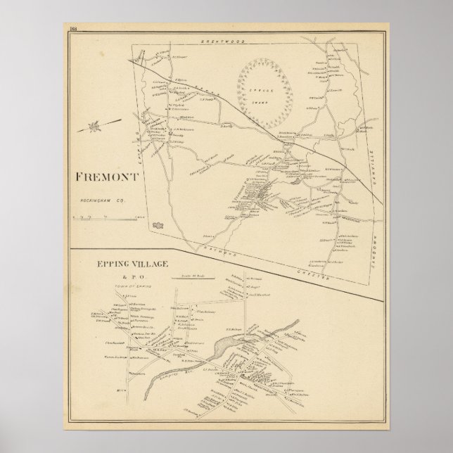 Poster Fremont, Eping Village & PO (Frente)