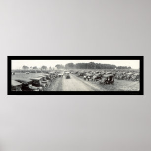 Poster Fremont, foto 1916 da feira automóvel do NE