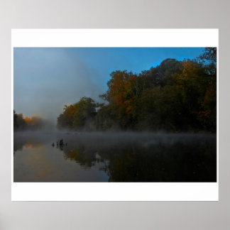 Póster French Broad River Fog