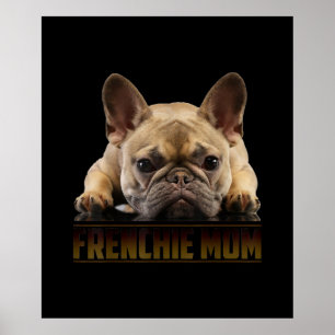 Poster frenchie mãe   presente de mãe de buldogue franc