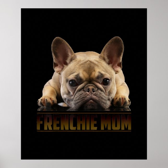 Poster frenchie mãe | presente de mãe de buldogue francês (Frente)