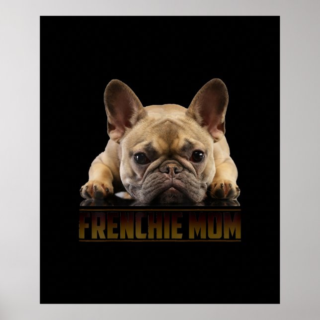 Poster frenchie mãe | presente de mãe de buldogue francês (Frente)