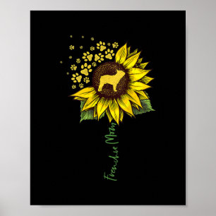 Poster Frenchie Sunflower Mãe Bulldog Francês Gift