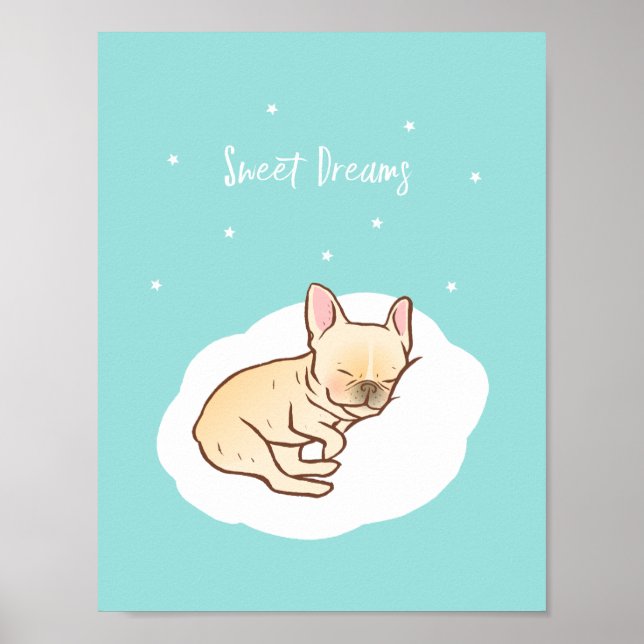 Póster Frenchie Sweet Dreams (Frente)