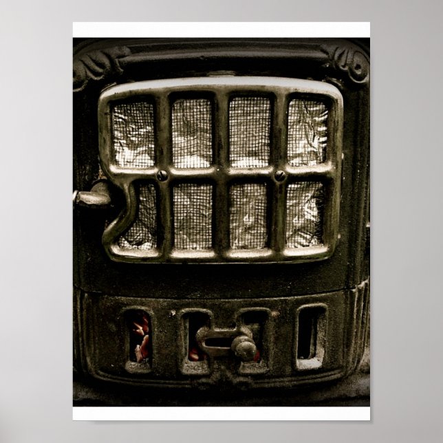 Póster Frente de Estoque de Ferro Antigo (Frente)