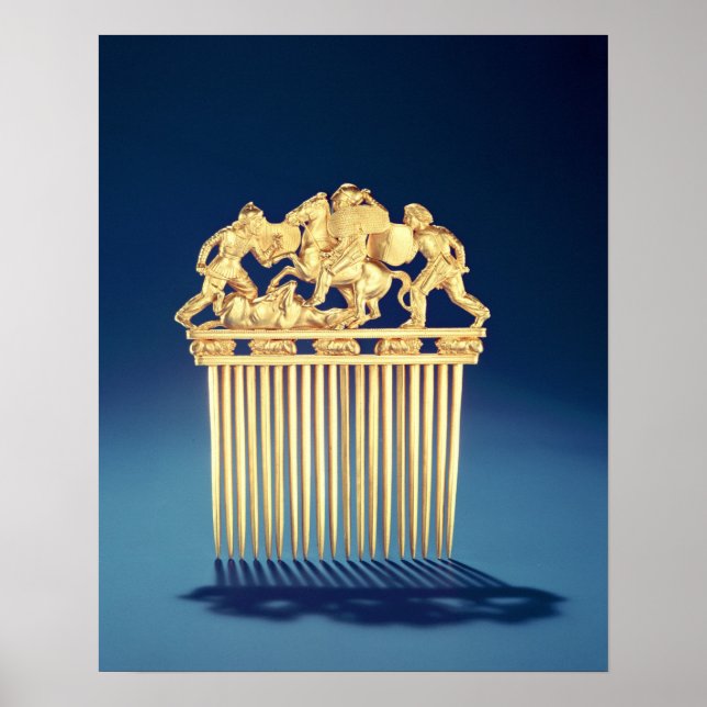 Poster Frente de um pente scythian (Frente)