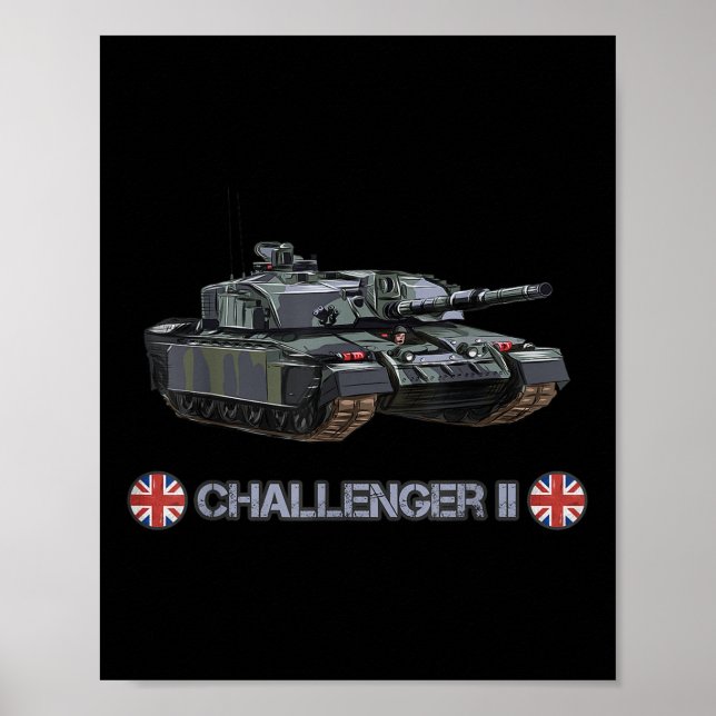 Poster Frente fria guerra britânica Fv4034 Challenger 2 H (Frente)