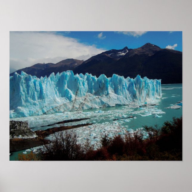 Poster Frente Glaciar Perito Moreno Nos Andes (Frente)