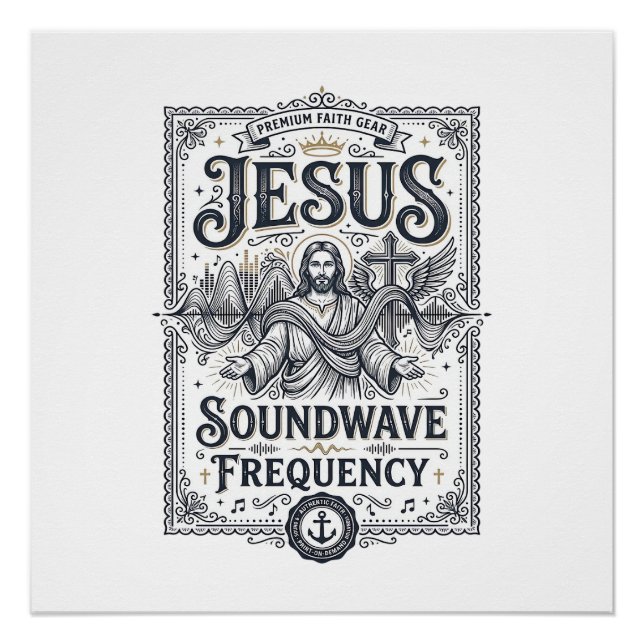 Póster Frequência da Onda Sonora de Jesus Frequência da O (Frente)