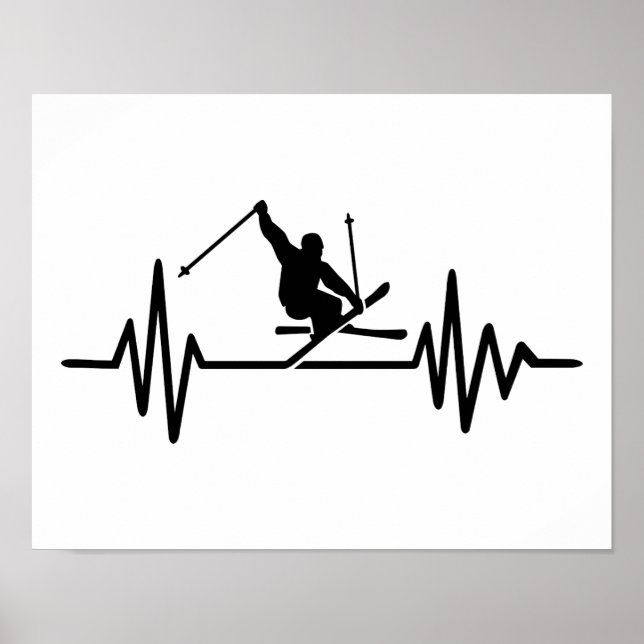 Poster Frequência de esqui (Frente)