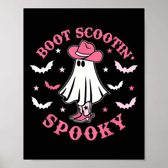 Poster Fresco de Boot Fantasma Scootin S do Halloween Oci (Frente)