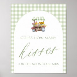 Poster Fresco Do Mercado Adivinha Quantos Beijos Assinam