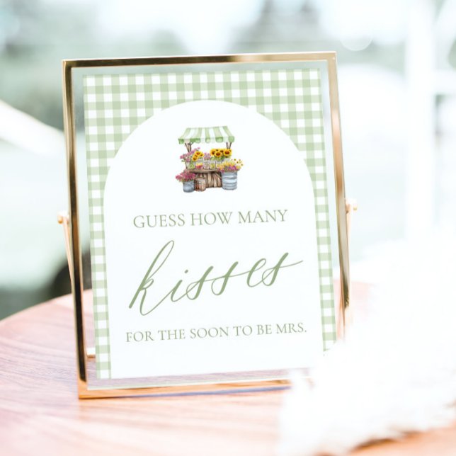 Poster Fresco Do Mercado Adivinha Quantos Beijos Assinam (Fresh Off The Market Guess How Many Kisses Sign)