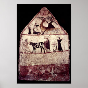 Póster Fresco do Túmulo de Gaudio, c.480 BC