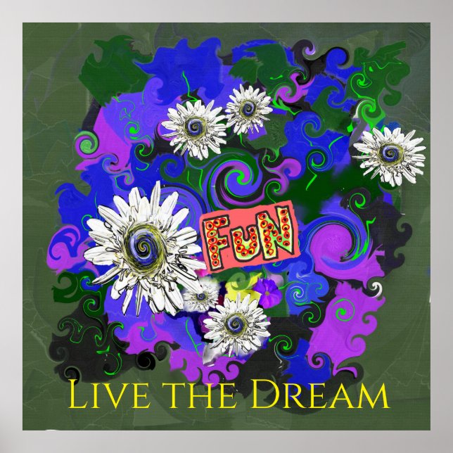 Poster Fresco e vívido divertimento alegre (Frente)