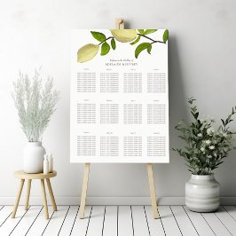 Poster Fresh Citrus Painted Lemons Modern Mediterranean