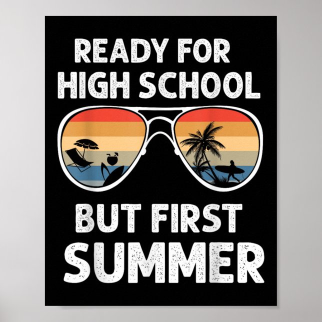 Poster Freshman Engraçado Pronto Para Segundo grau Mas Pr (Frente)