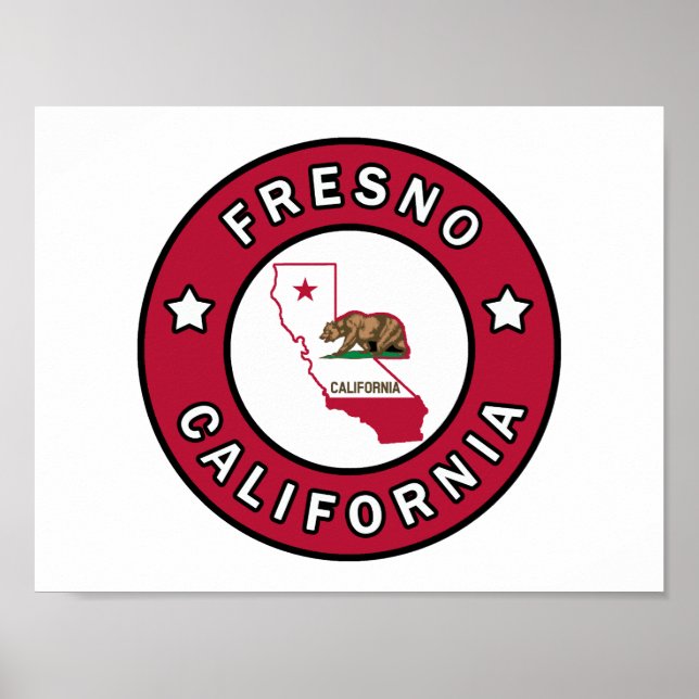 Póster Fresno California (Frente)