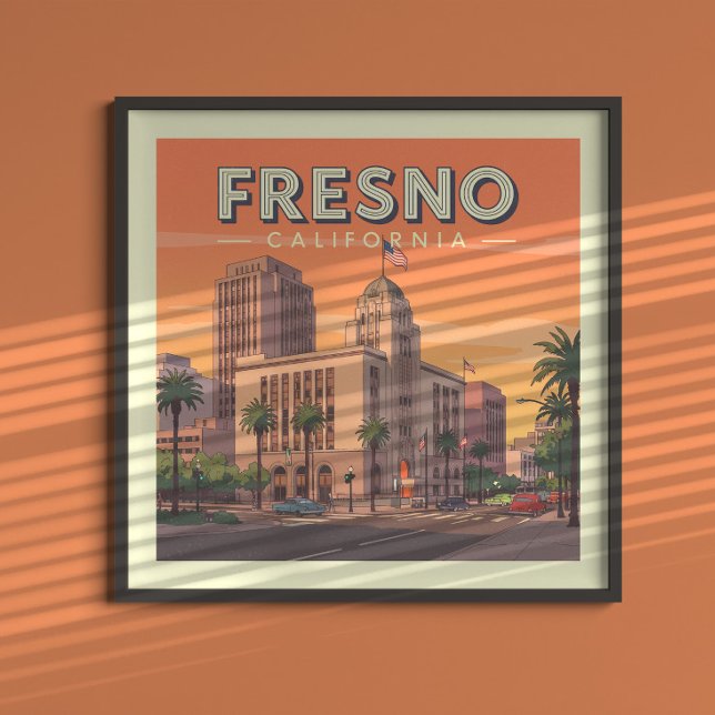 Poster Fresno Califórnia Antiga (Criador carregado)
