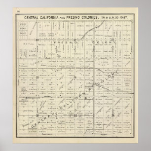 Póster Fresno County, Califórnia