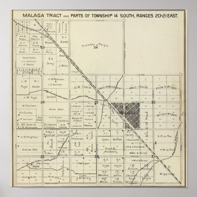 Póster Fresno County, Califórnia 16 (Frente)